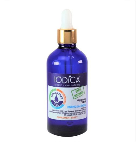 Iodica koncentrat jodu 100ml szkło jod z minerałami 