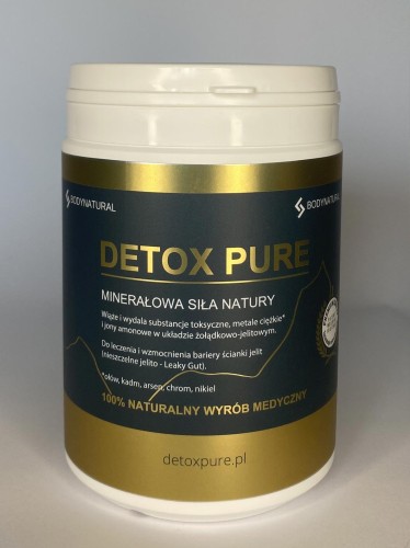 Zeolit Klinoptylolit Detox Pure detoks oczyszczanie proszek 400 g 