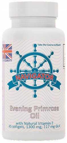 Navigator Olej z wiesiołka 1300 mg Evening Primrose oil 45 kapsułek  